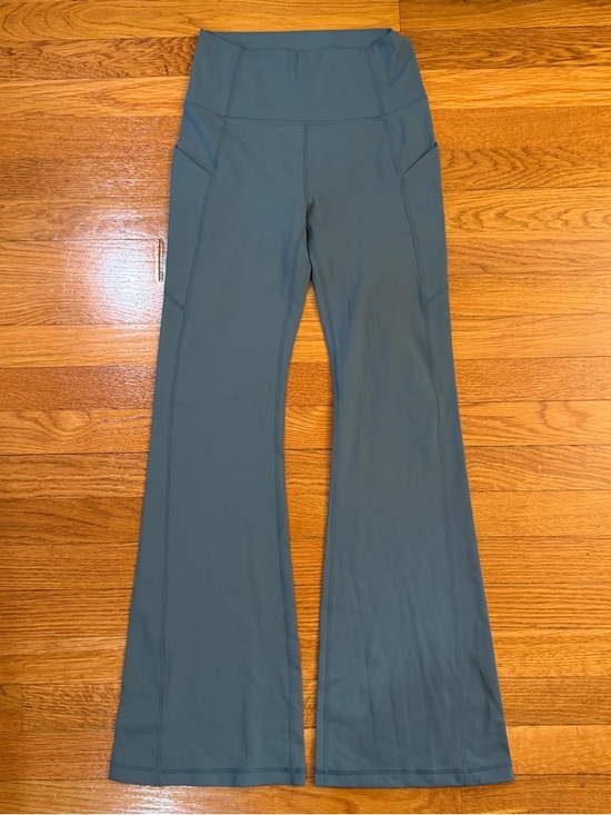Fabletics Pants - Fabletics High RIse 29" Flare Pants in Aqua (Blue/Green) - Size Small Pockets